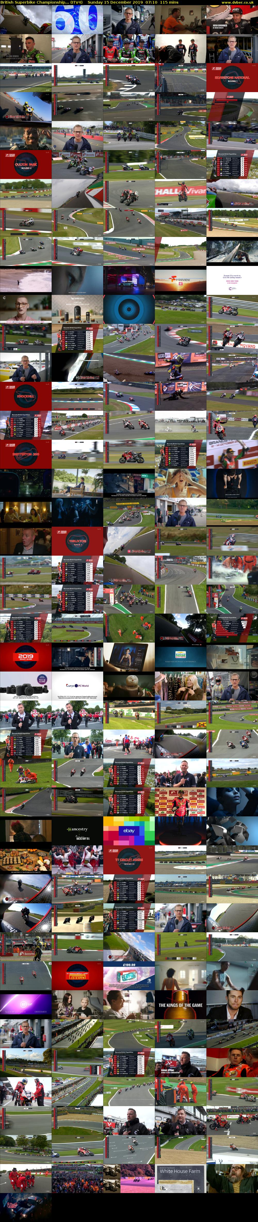 British Superbike Championship... (ITV4) Sunday 15 December 2019 07:10 - 09:05
