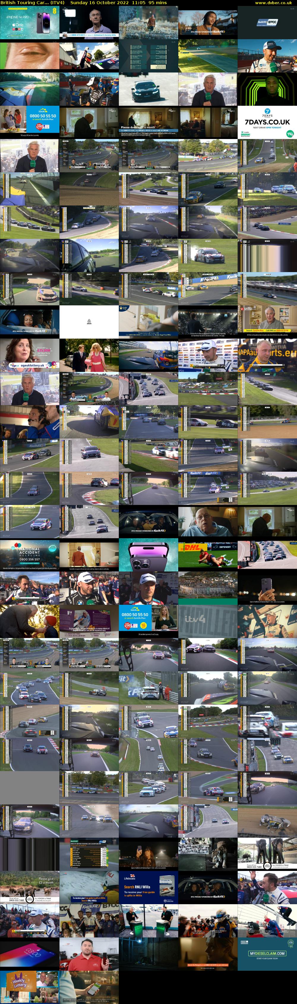 British Touring Car... (ITV4) Sunday 16 October 2022 11:05 - 12:40