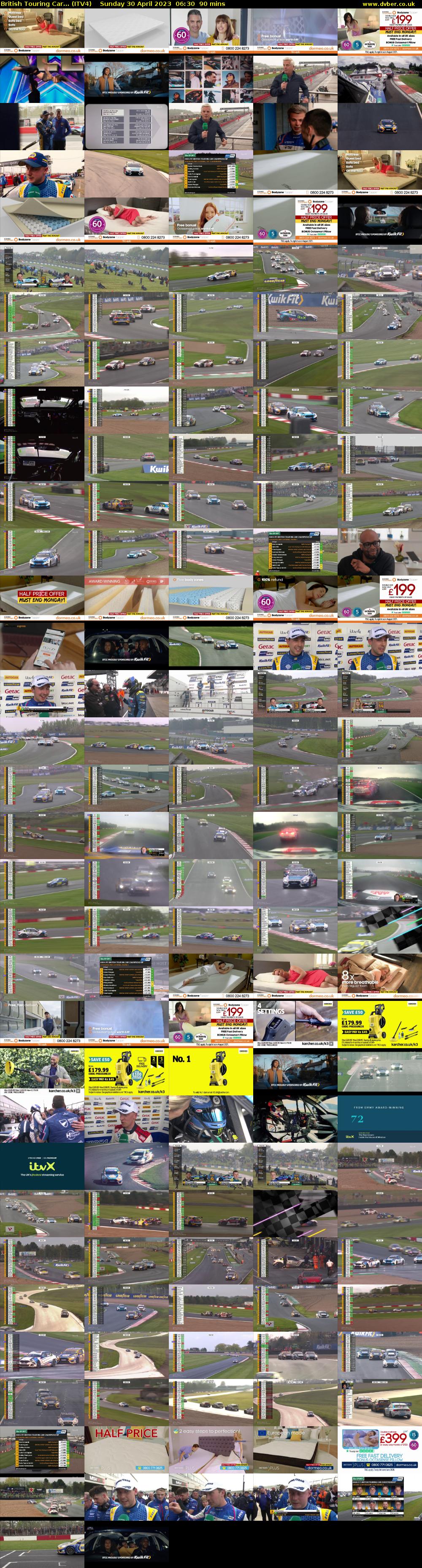 British Touring Car... (ITV4) Sunday 30 April 2023 06:30 - 08:00