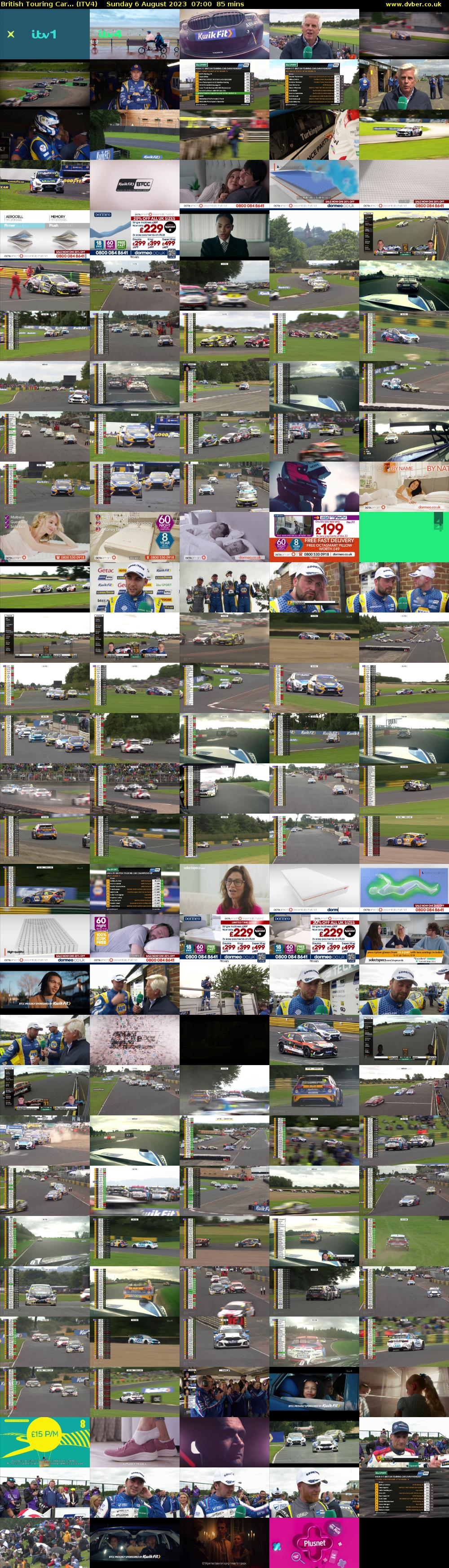 British Touring Car... (ITV4) Sunday 6 August 2023 07:00 - 08:25