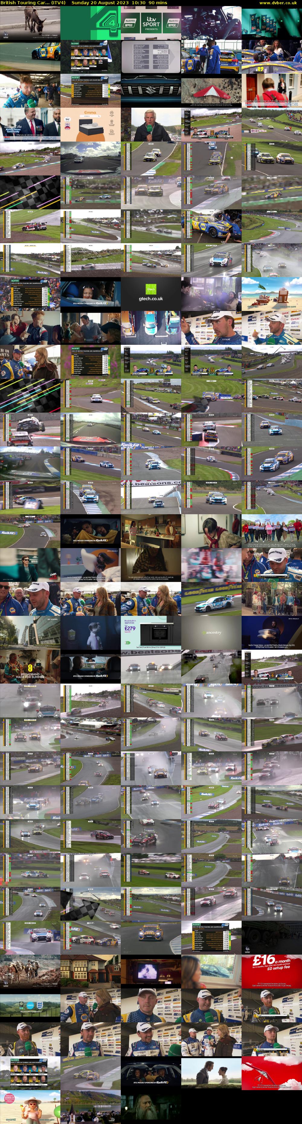 British Touring Car... (ITV4) Sunday 20 August 2023 10:30 - 12:00