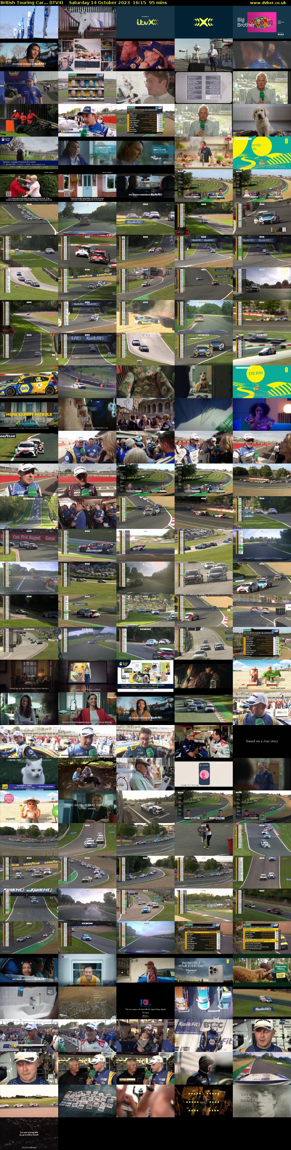 British Touring Car... (ITV4) Saturday 14 October 2023 16:15 - 17:50