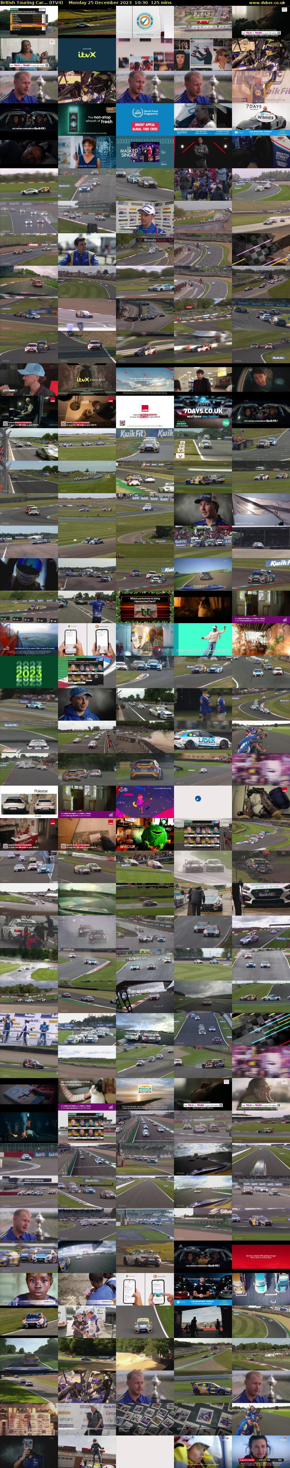 British Touring Car... (ITV4) Monday 25 December 2023 10:30 - 12:35