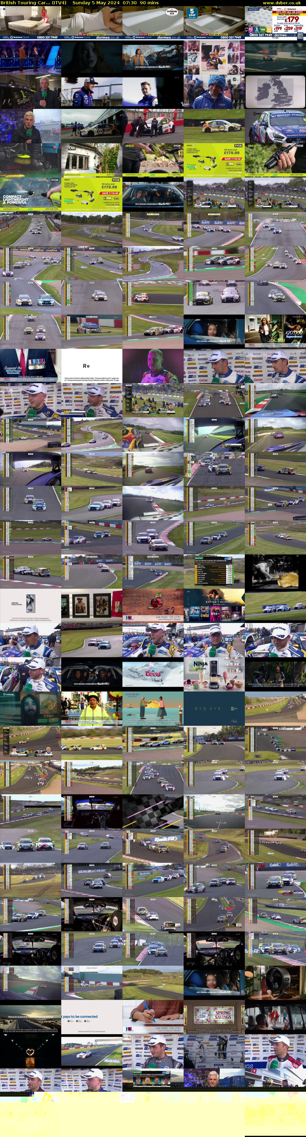 British Touring Car... (ITV4) Sunday 5 May 2024 07:30 - 09:00