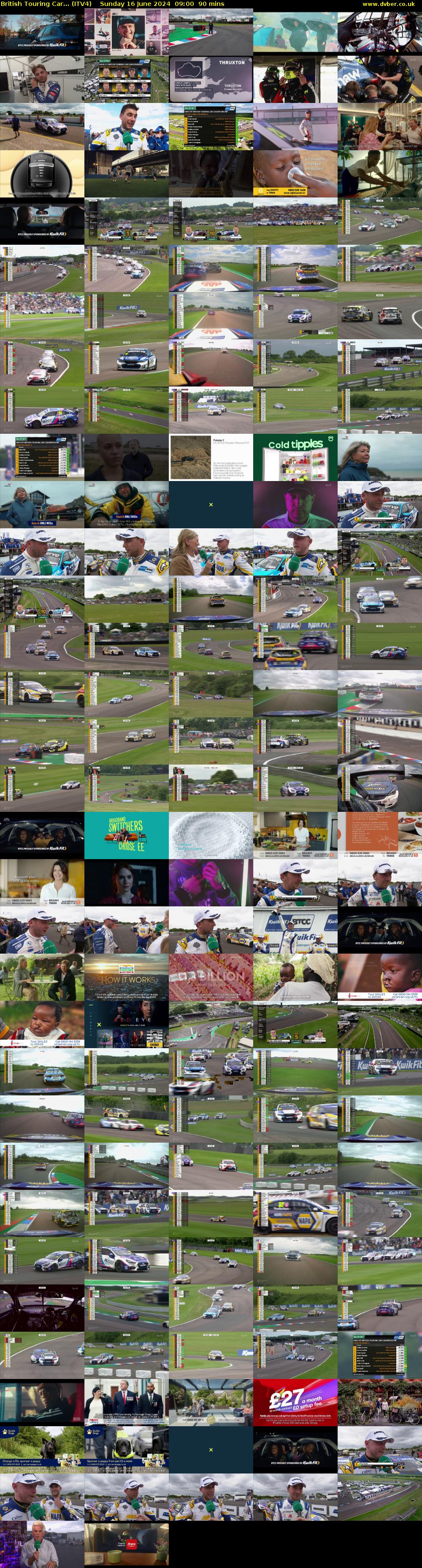 British Touring Car... (ITV4) Sunday 16 June 2024 09:00 - 10:30