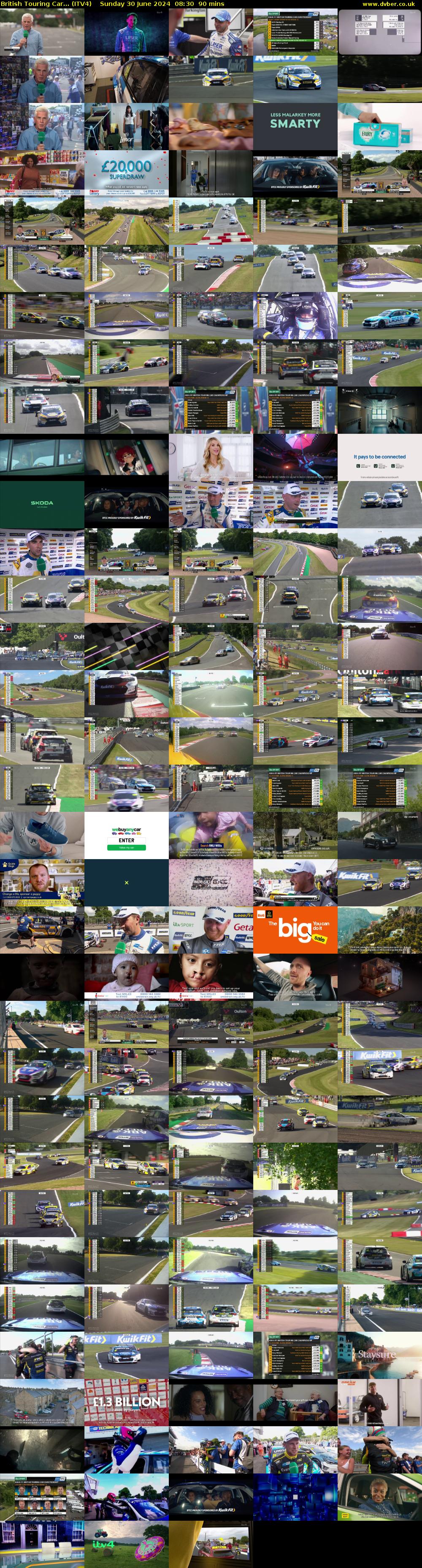 British Touring Car... (ITV4) Sunday 30 June 2024 08:30 - 10:00