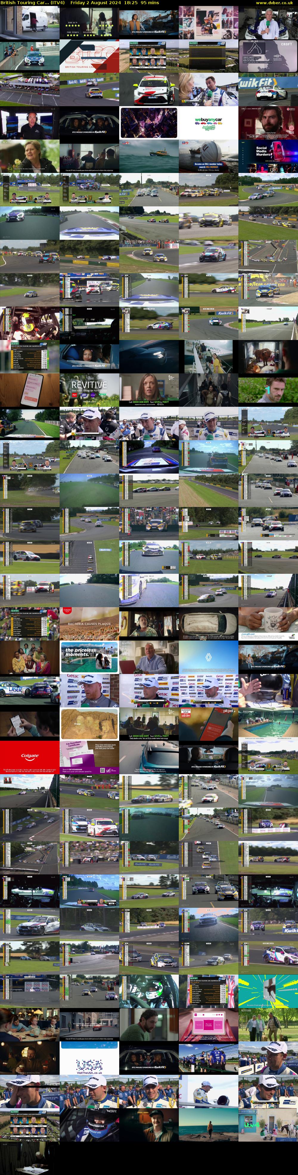 British Touring Car... (ITV4) Friday 2 August 2024 18:25 - 20:00