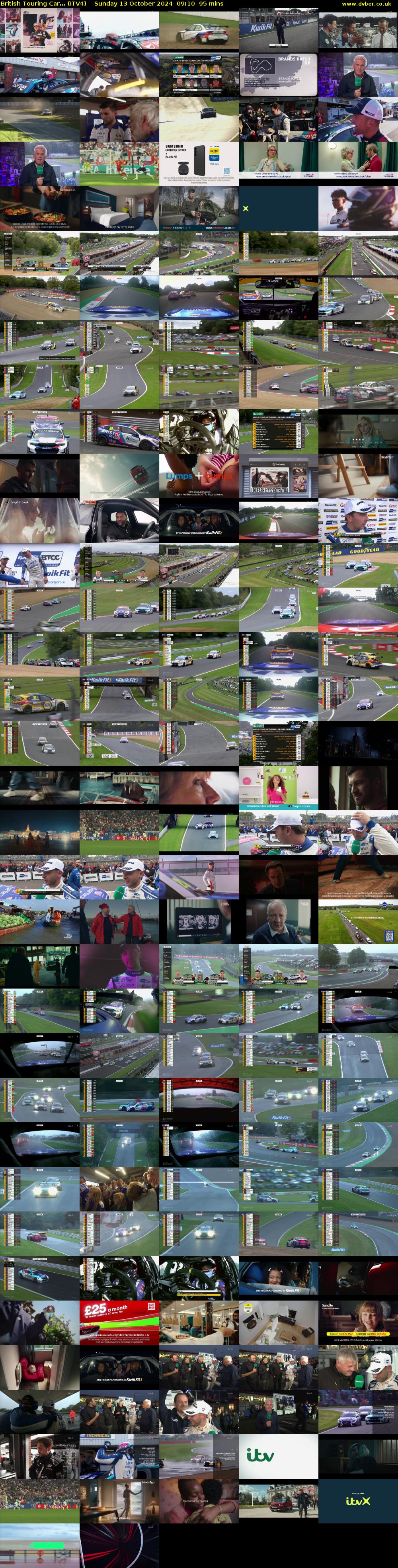 British Touring Car... (ITV4) Sunday 13 October 2024 09:10 - 10:45