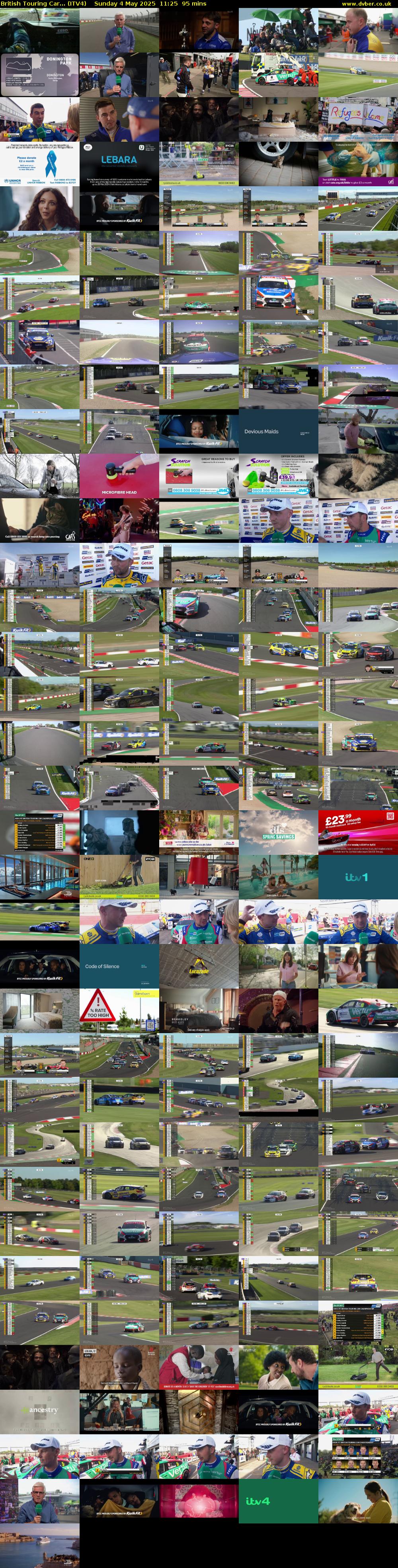British Touring Car... (ITV4) Sunday 4 May 2025 11:25 - 13:00