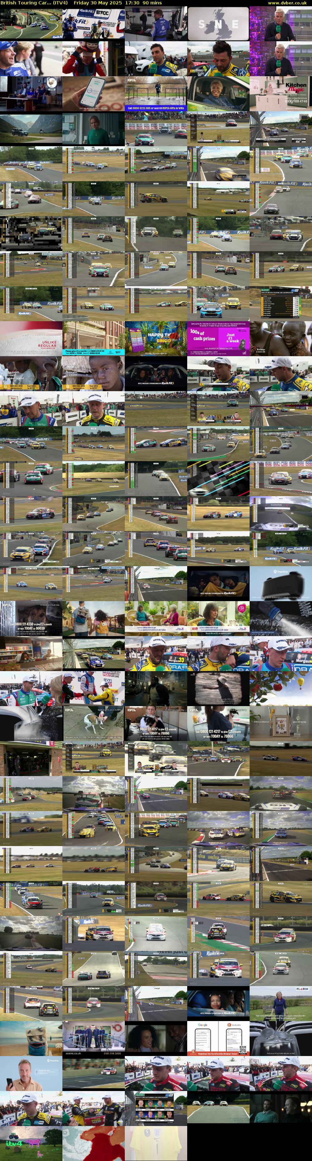 British Touring Car... (ITV4) Friday 30 May 2025 17:30 - 19:00