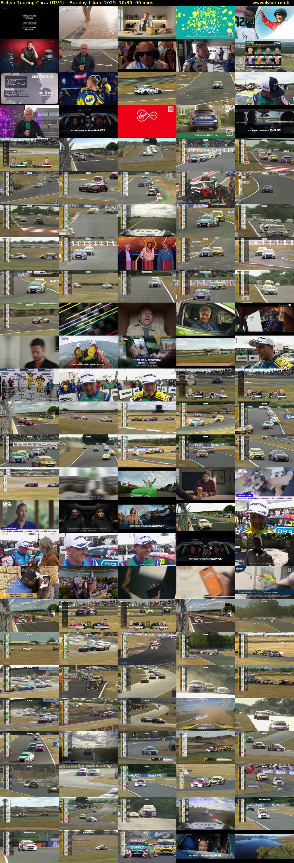 British Touring Car... (ITV4) Sunday 1 June 2025 10:30 - 12:00