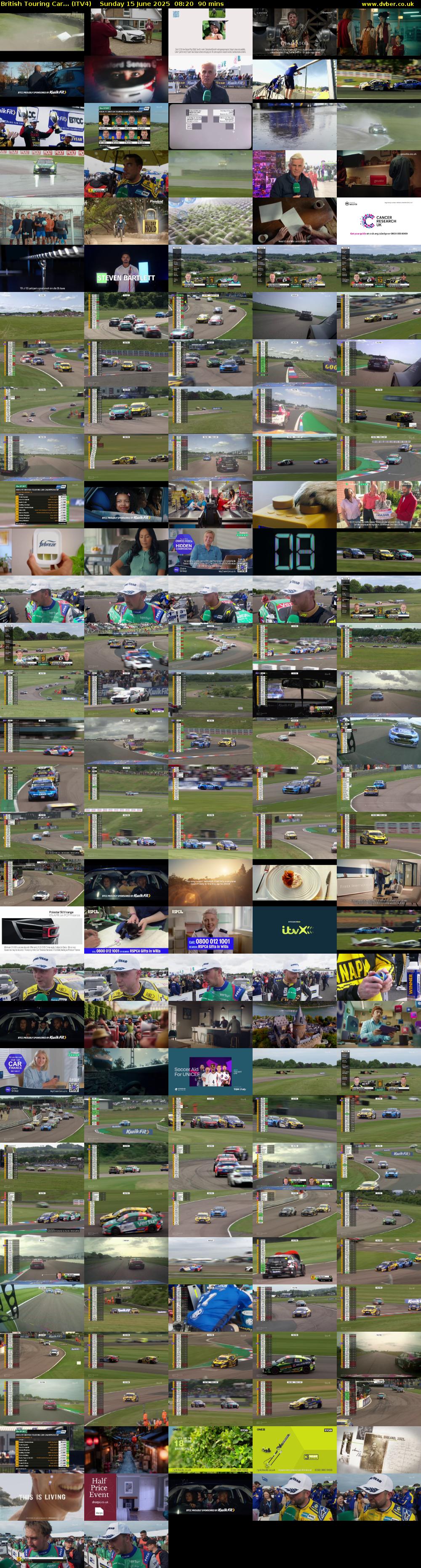 British Touring Car... (ITV4) Sunday 15 June 2025 08:20 - 09:50