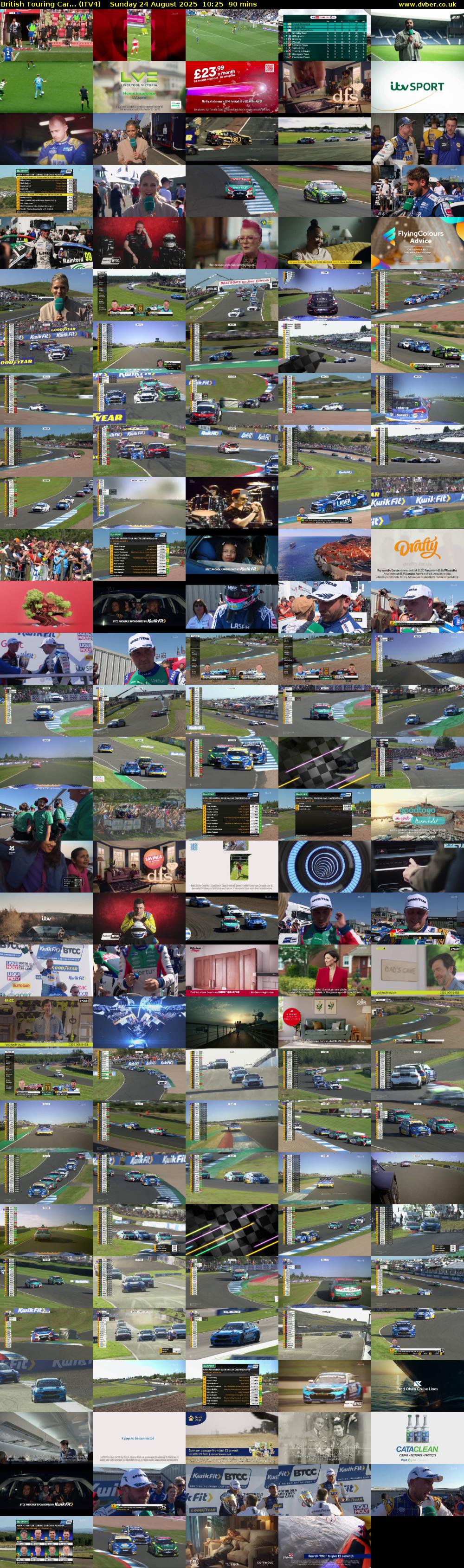 British Touring Car... (ITV4) Sunday 24 August 2025 10:25 - 11:55