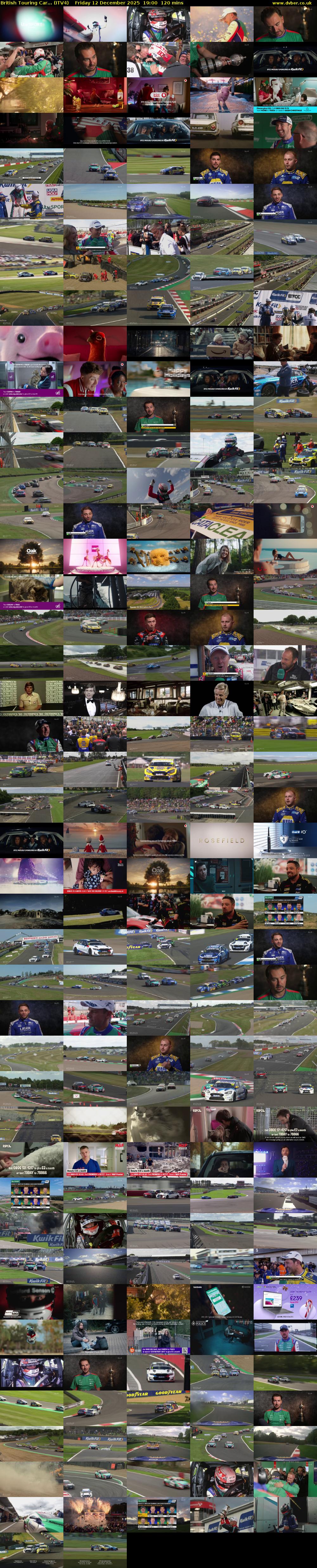 British Touring Car... (ITV4) Friday 12 December 2025 19:00 - 21:00