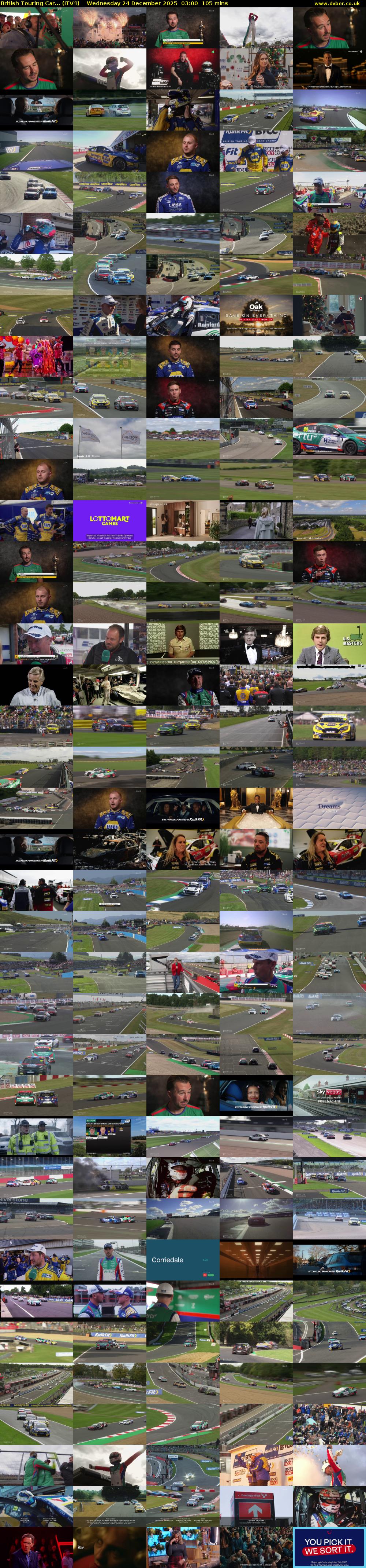 British Touring Car... (ITV4) Wednesday 24 December 2025 03:00 - 04:45