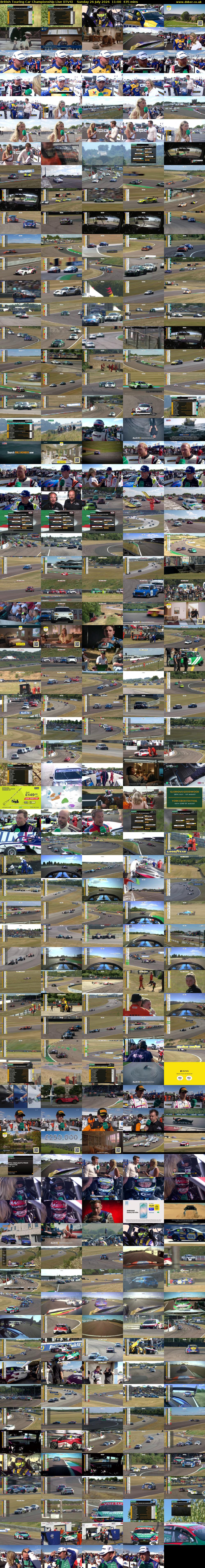 British Touring Car Championship Live (ITV4) Sunday 26 July 2026 11:00 - 18:15