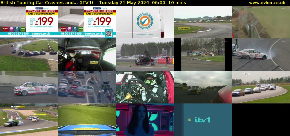 British Touring Car Crashes and... (ITV4) Tuesday 21 May 2024 06:00 - 06:10