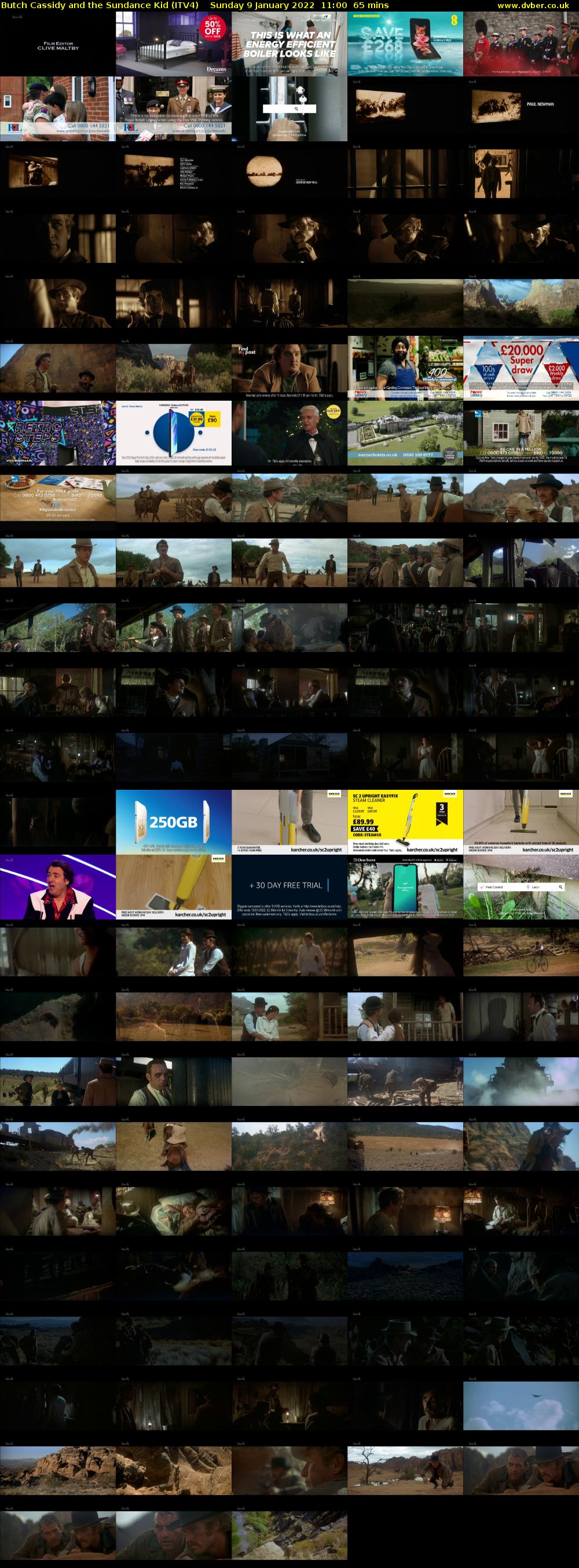 Butch Cassidy and the Sundance Kid (ITV4) Sunday 9 January 2022 11:00 - 12:05