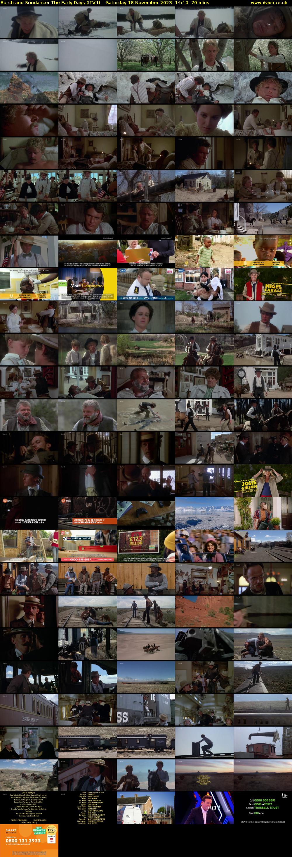 Butch and Sundance: The Early Days (ITV4) Saturday 18 November 2023 14:10 - 15:20
