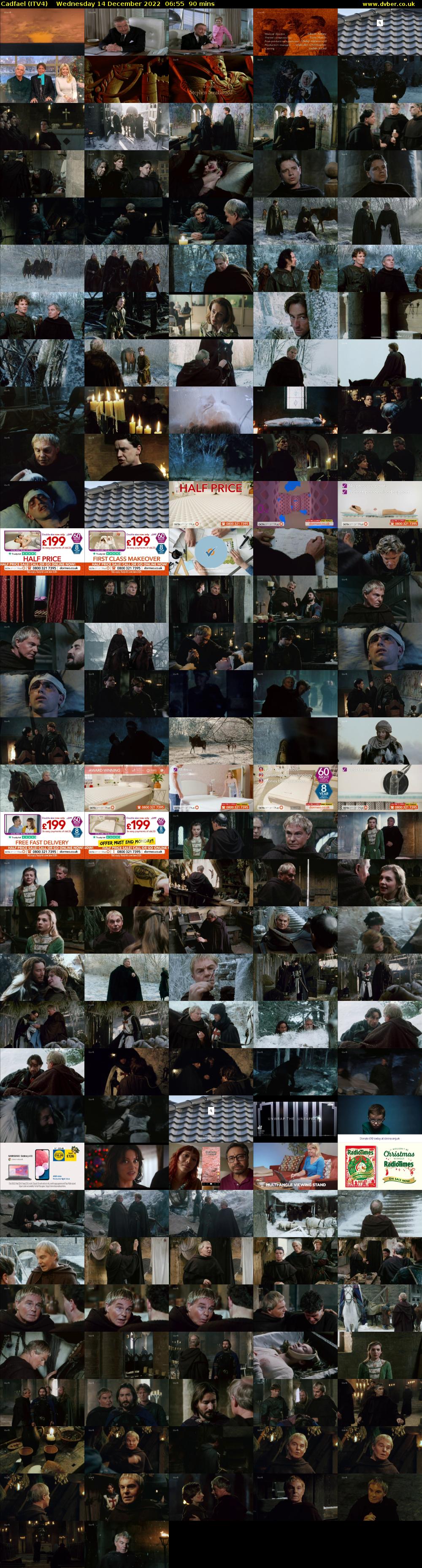 Cadfael (ITV4) Wednesday 14 December 2022 06:55 - 08:25