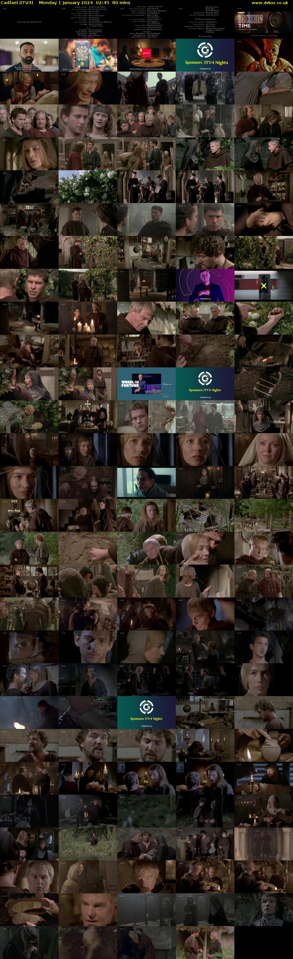Cadfael (ITV4) Monday 1 January 2024 02:45 - 04:05