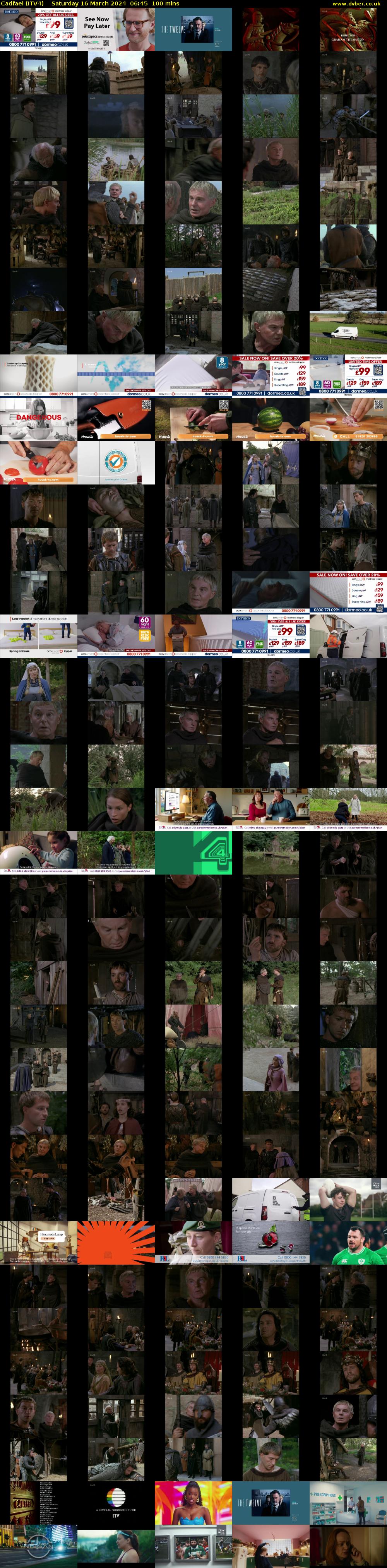 Cadfael (ITV4) Saturday 16 March 2024 06:45 - 08:25
