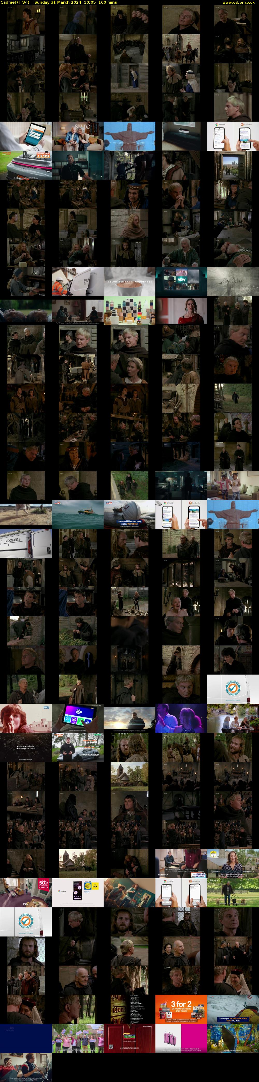 Cadfael (ITV4) Sunday 31 March 2024 10:05 - 11:45