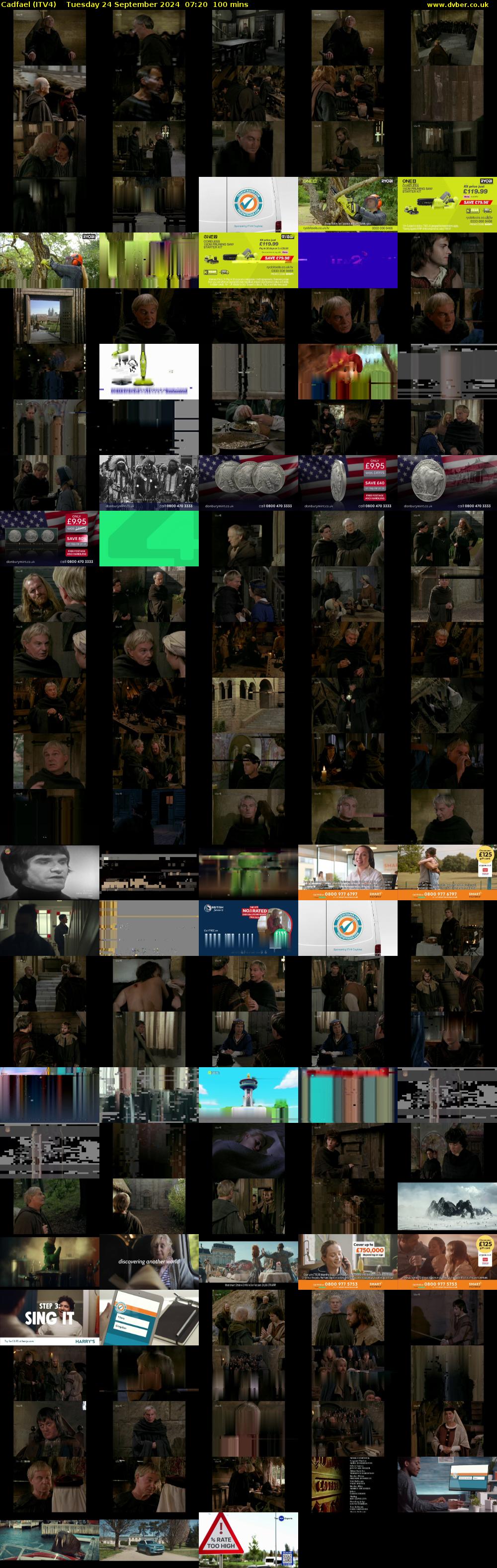 Cadfael (ITV4) Tuesday 24 September 2024 07:20 - 09:00