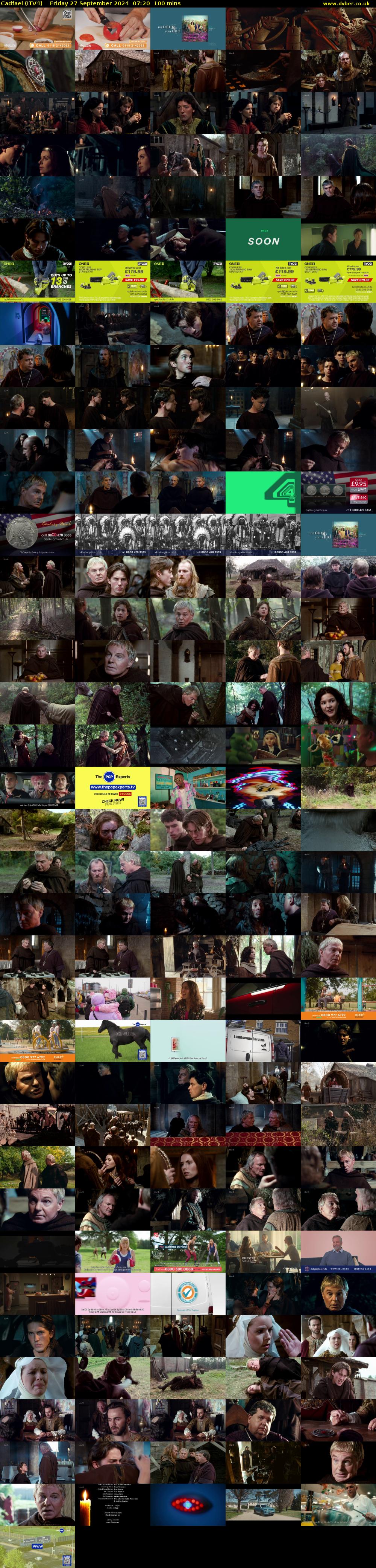 Cadfael (ITV4) Friday 27 September 2024 07:20 - 09:00