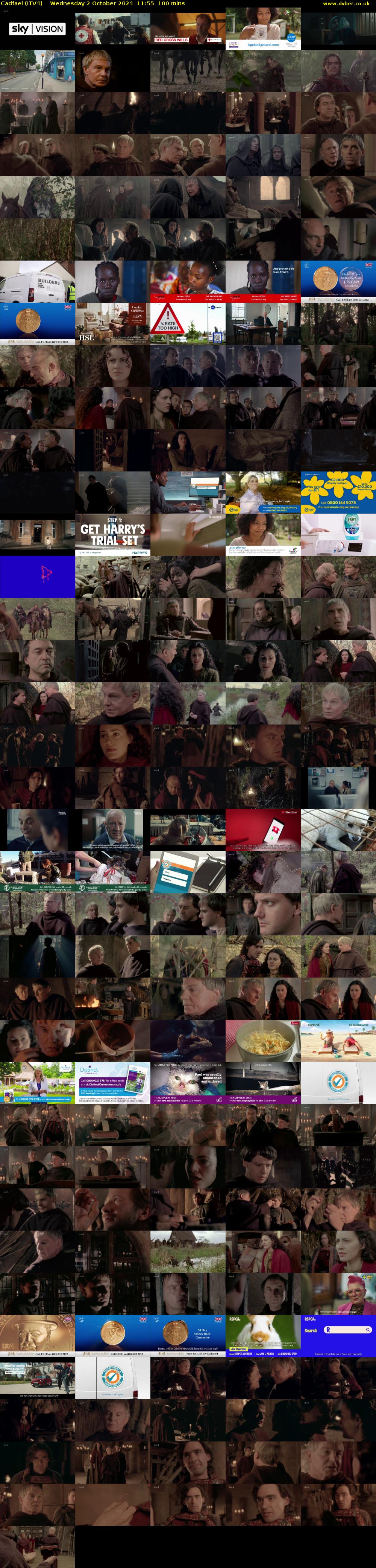 Cadfael (ITV4) Wednesday 2 October 2024 11:55 - 13:35