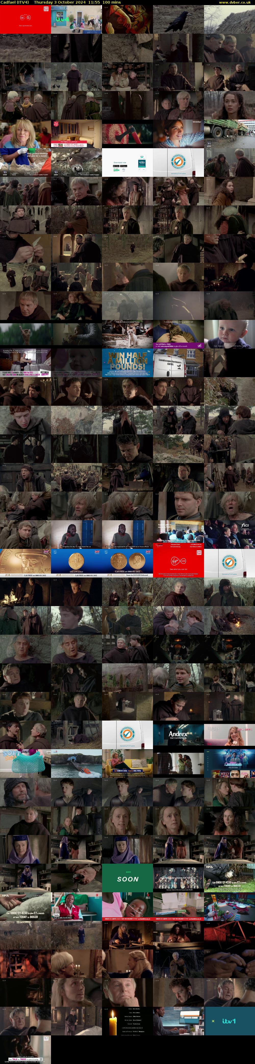 Cadfael (ITV4) Thursday 3 October 2024 11:55 - 13:35