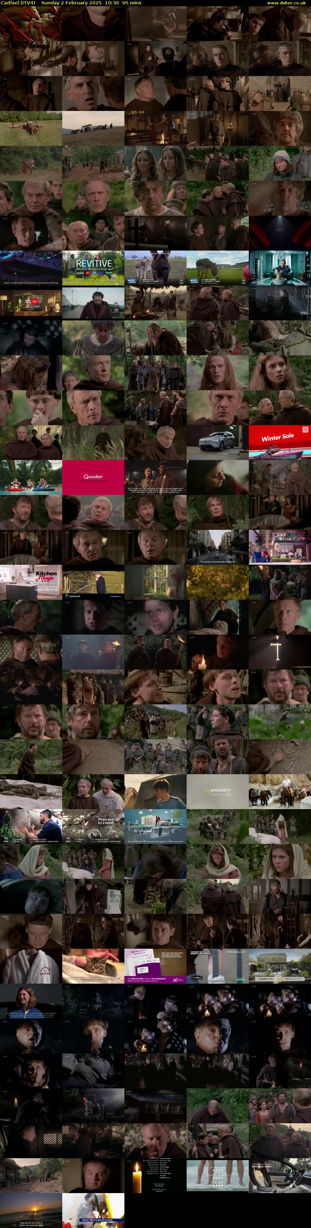 Cadfael (ITV4) Sunday 2 February 2025 10:30 - 12:05