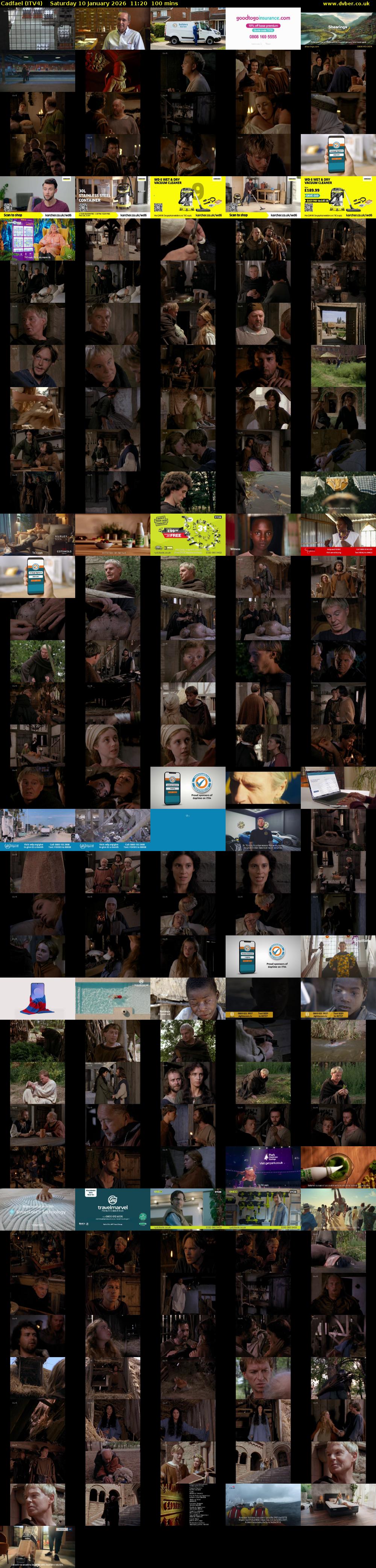 Cadfael (ITV4) Saturday 10 January 2026 11:20 - 13:00