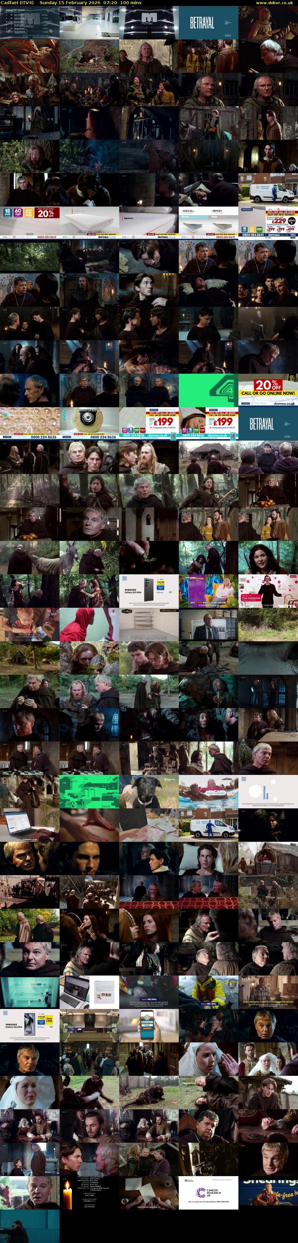 Cadfael (ITV4) Sunday 15 February 2026 07:20 - 09:00