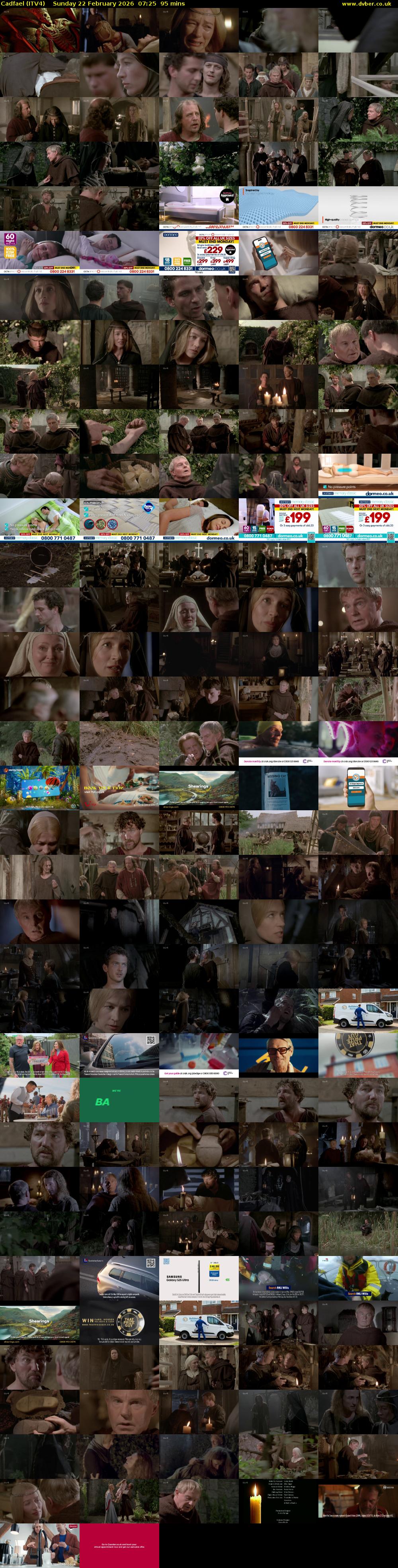 Cadfael (ITV4) Sunday 22 February 2026 07:25 - 09:00