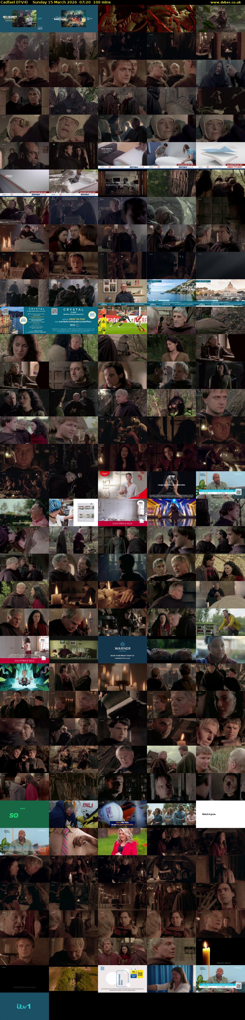 Cadfael (ITV4) Sunday 15 March 2026 07:20 - 09:00