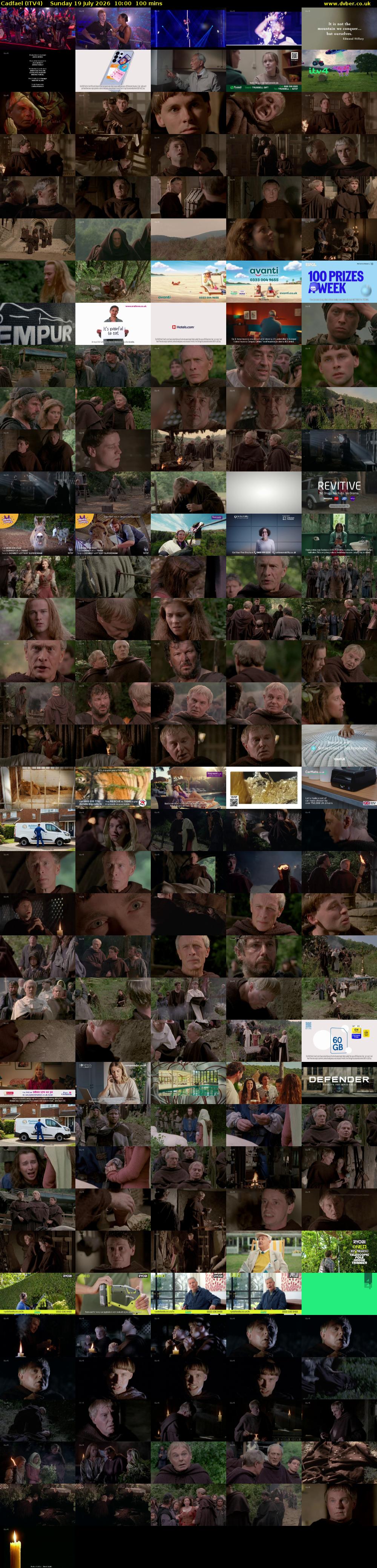 Cadfael (ITV4) Sunday 19 July 2026 10:00 - 11:40