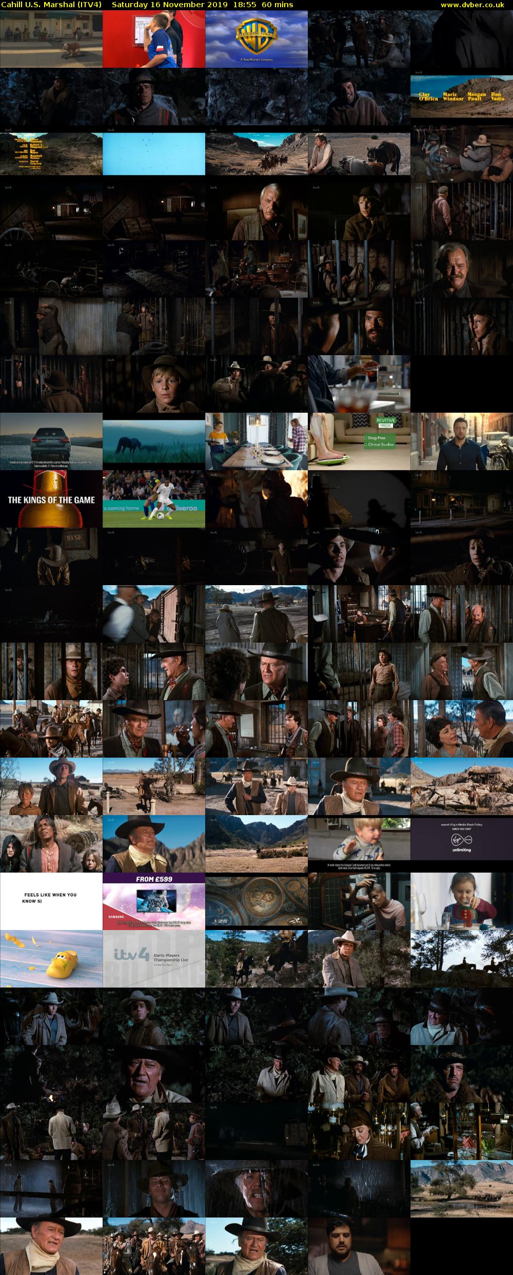 Cahill U.S. Marshal (ITV4) Saturday 16 November 2019 18:55 - 19:55