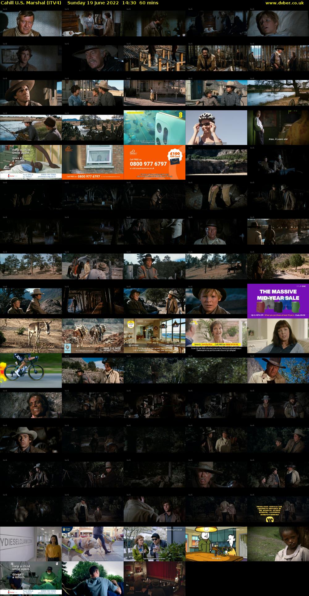 Cahill U.S. Marshal (ITV4) Sunday 19 June 2022 14:30 - 15:30