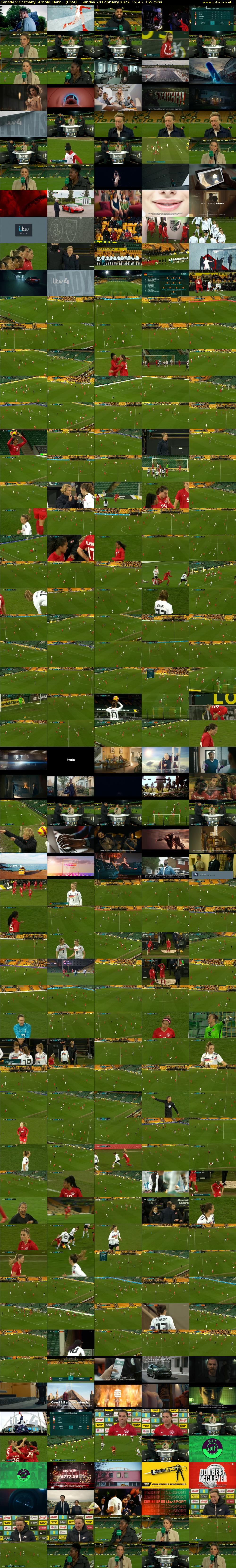 Canada v Germany: Arnold Clark... (ITV4) Sunday 20 February 2022 19:45 - 22:30