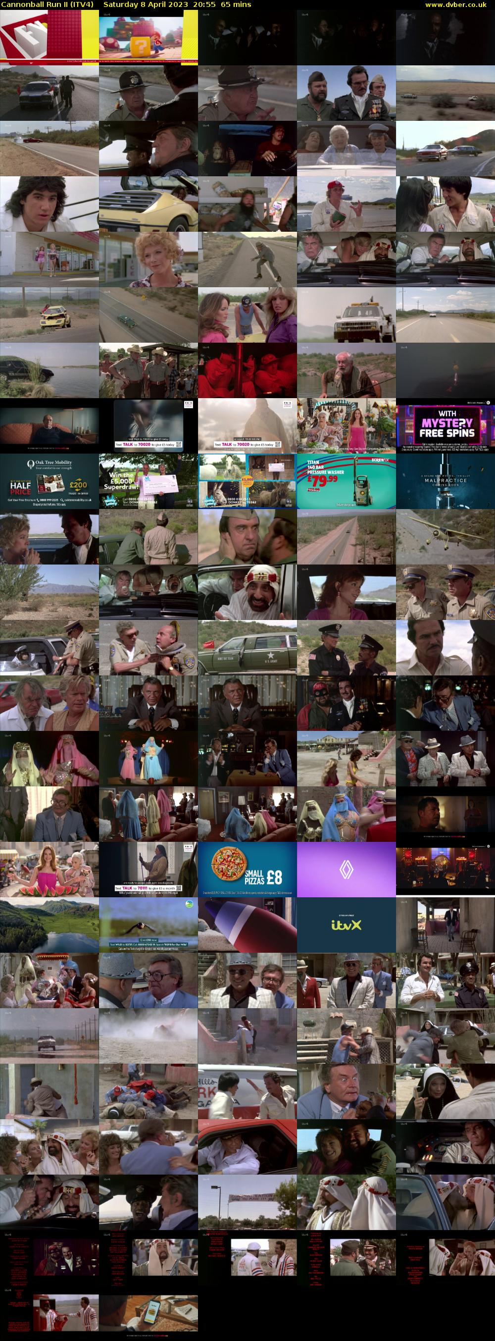 Cannonball Run II (ITV4) Saturday 8 April 2023 20:55 - 22:00