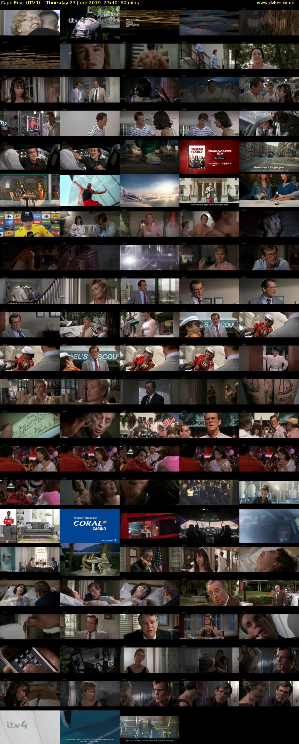 Cape Fear (ITV4) Thursday 27 June 2019 23:40 - 00:40