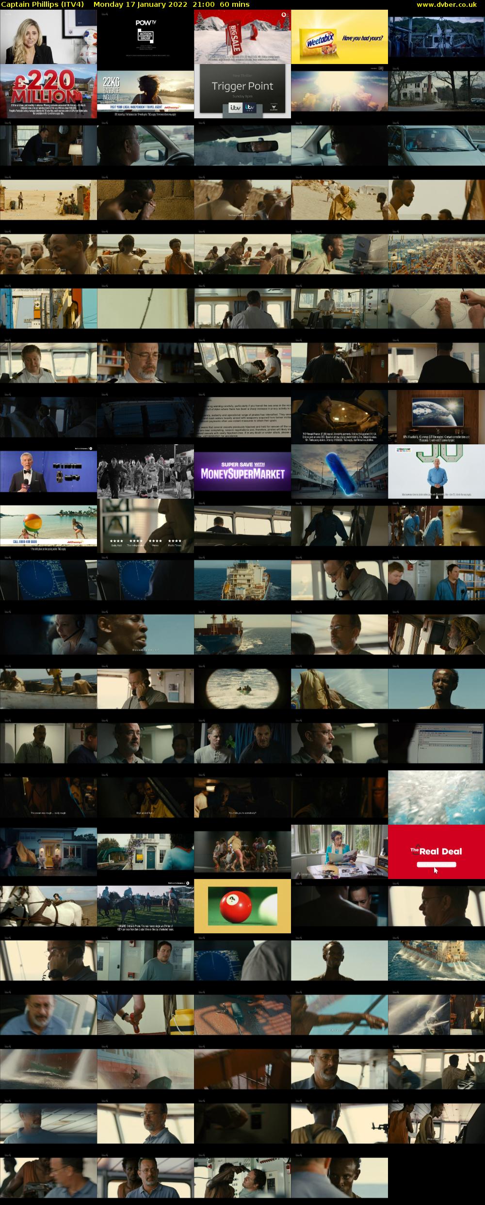 Captain Phillips (ITV4) Monday 17 January 2022 21:00 - 22:00