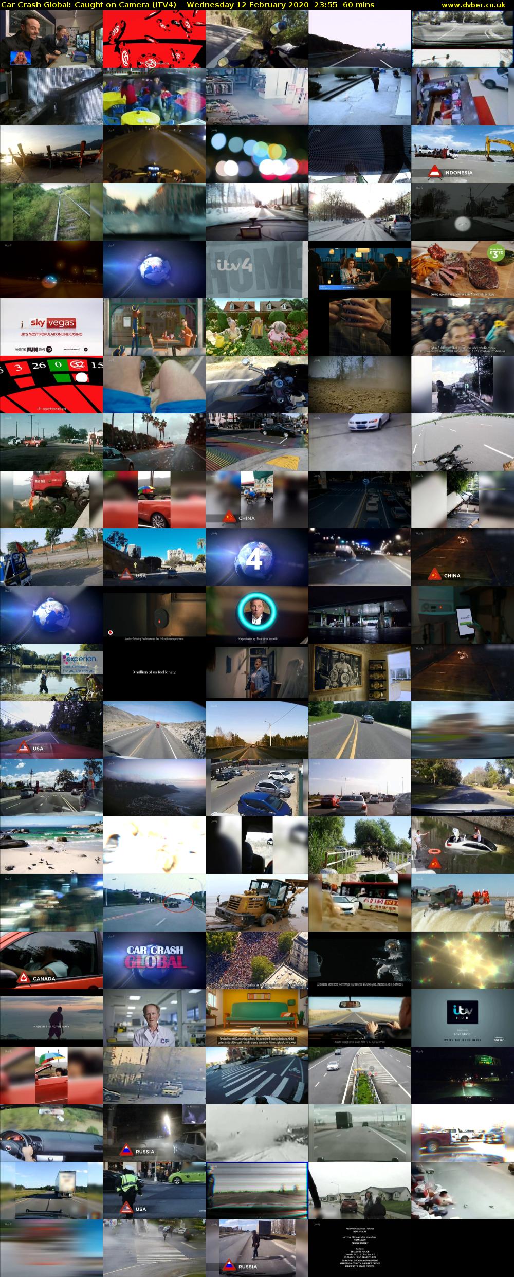 Car Crash Global: Caught on Camera (ITV4) Wednesday 12 February 2020 23:55 - 00:55