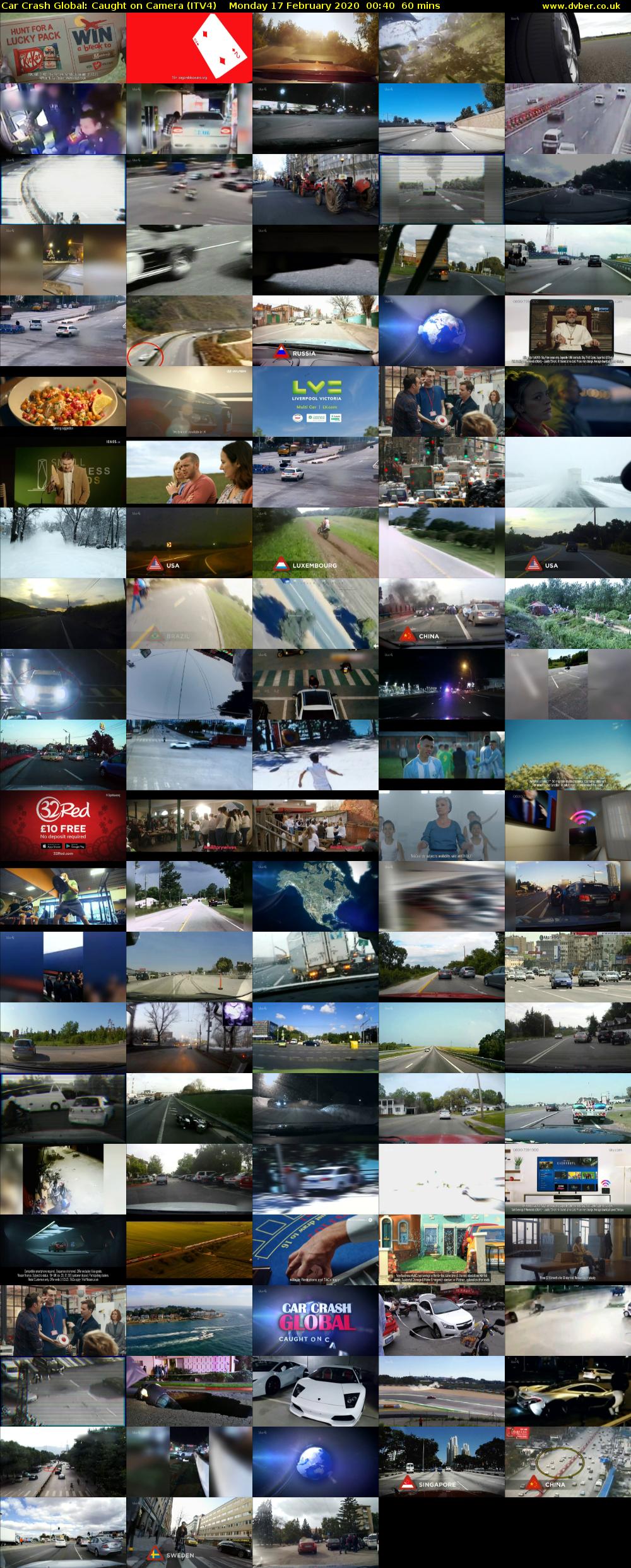 Car Crash Global: Caught on Camera (ITV4) Monday 17 February 2020 00:40 - 01:40