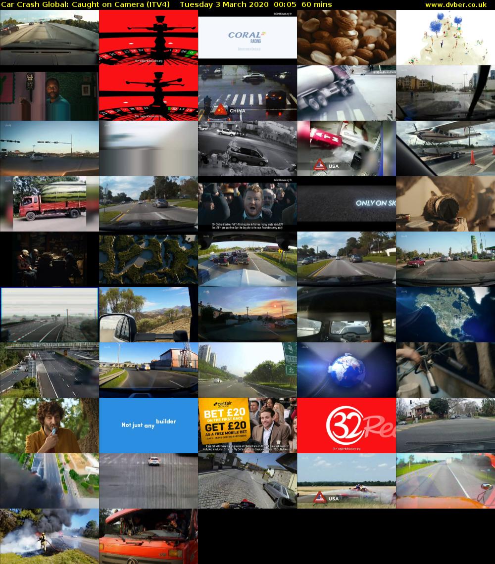 Car Crash Global: Caught on Camera (ITV4) Tuesday 3 March 2020 00:05 - 01:05