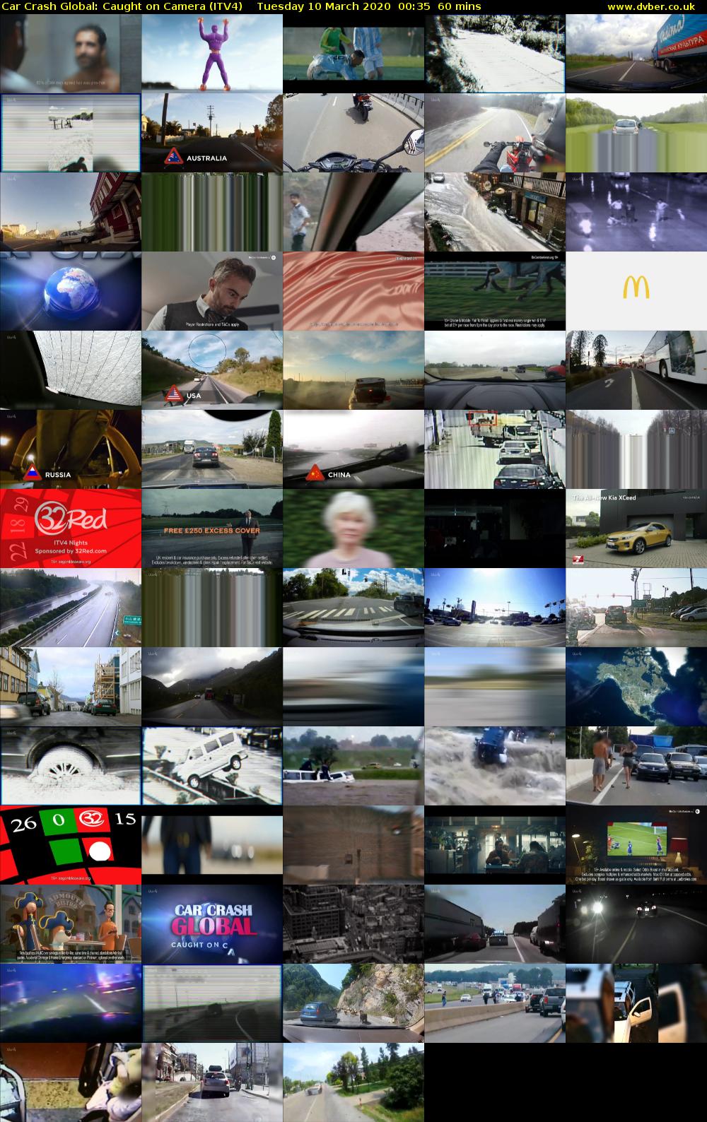 Car Crash Global: Caught on Camera (ITV4) Tuesday 10 March 2020 00:35 - 01:35
