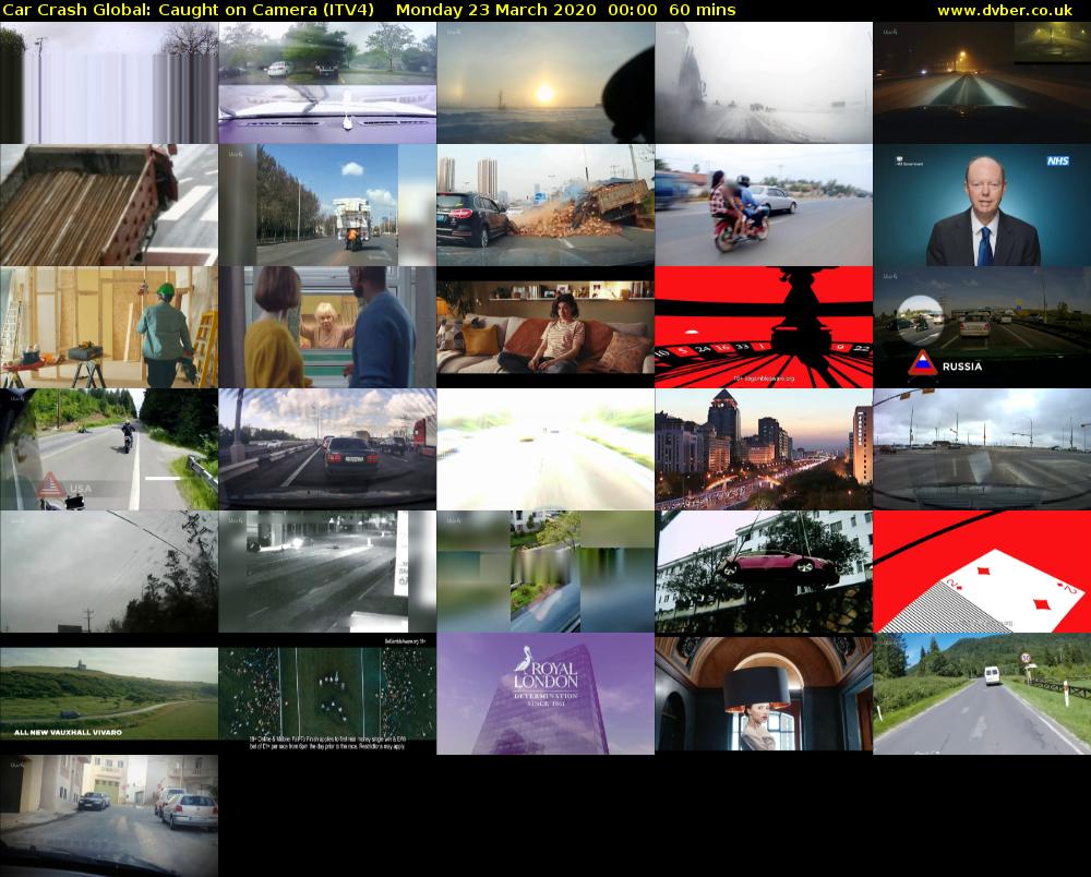 Car Crash Global: Caught on Camera (ITV4) Monday 23 March 2020 00:00 - 01:00
