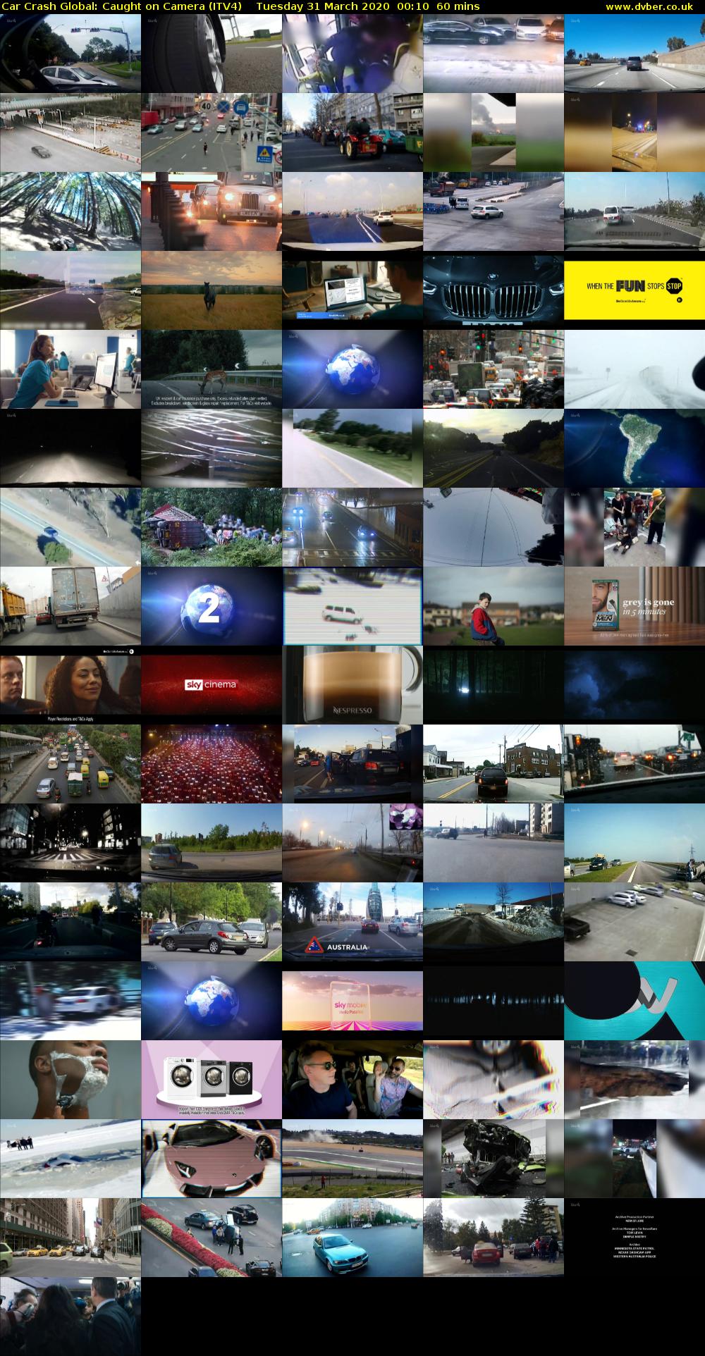 Car Crash Global: Caught on Camera (ITV4) Tuesday 31 March 2020 00:10 - 01:10