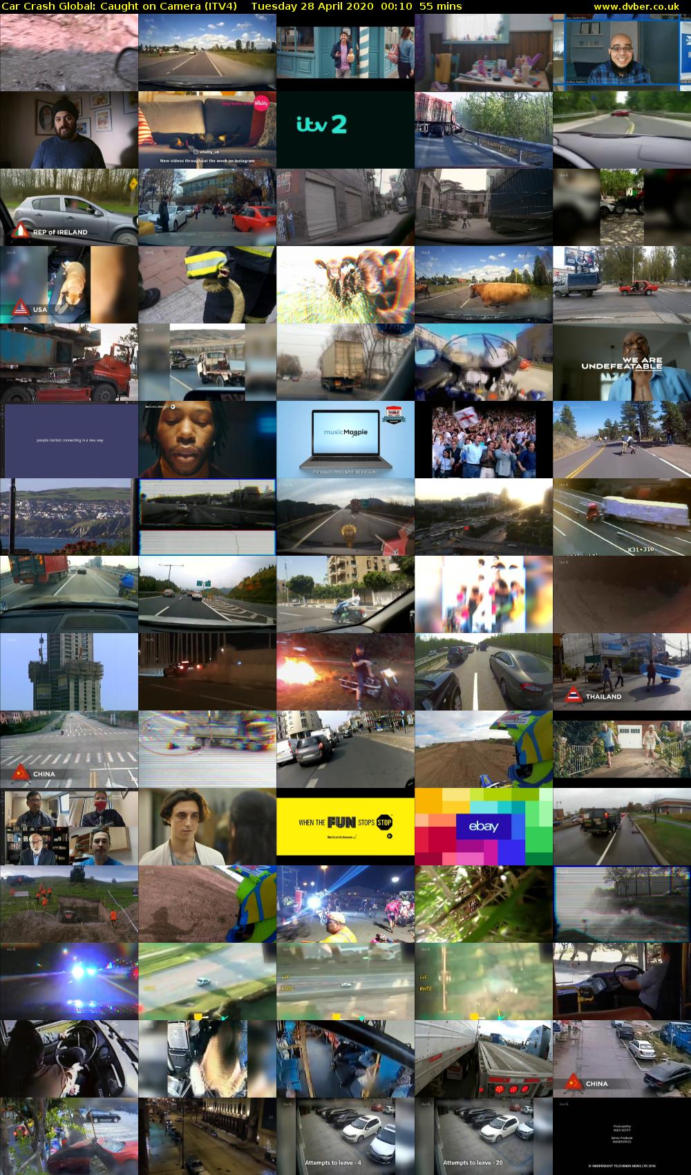 Car Crash Global: Caught on Camera (ITV4) Tuesday 28 April 2020 00:10 - 01:05